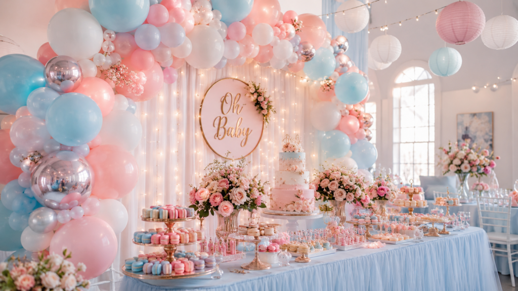 16 Pastel Pink and Blue Party Decoration Ideas for a Dreamy Celebration 1 pastel pink and blue party decoration