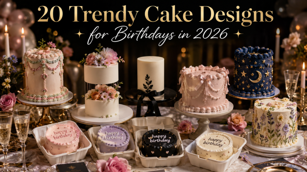 20 Trendy Cake Designs for Birthdays in 2026 That Will Stop the Scroll 1 trendy cake design