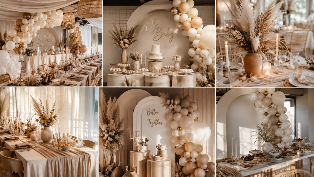 17 Neutral Color Party Decorations That Actually Look Expensive (Not Bland) 1 neutral color party decorations