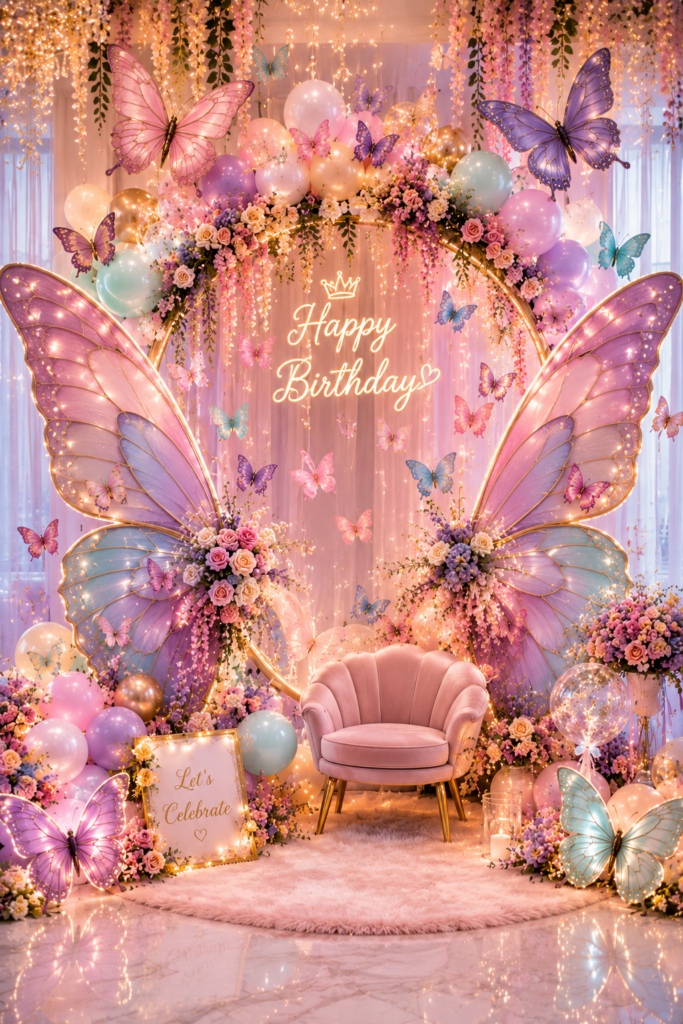 21 Butterfly Theme Birthday Decoration Ideas That Actually Look Like a Party (Not a Pinterest Fail) 7 image 351