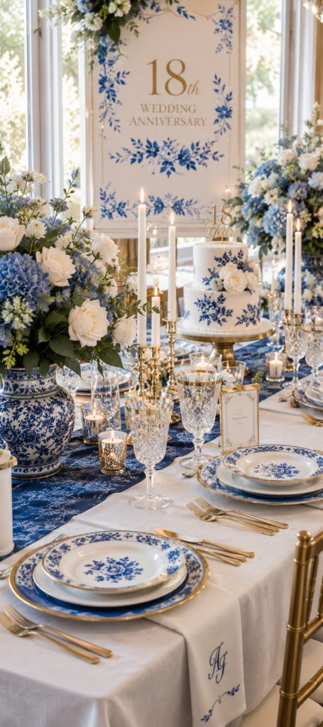 18 Wedding Anniversary Celebration Decoration Ideas (Porcelain Theme, Made Easy) 2 image 407