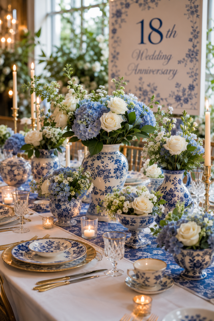 18 Wedding Anniversary Celebration Decoration Ideas (Porcelain Theme, Made Easy) 3 image 409