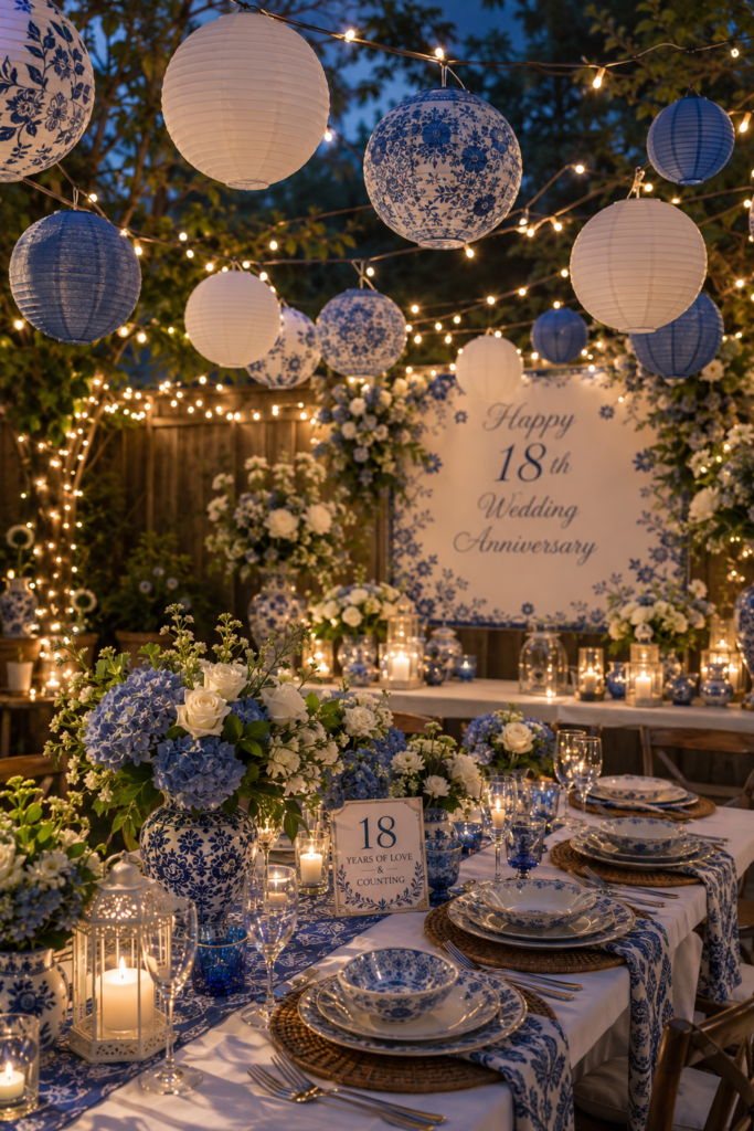 18 Wedding Anniversary Celebration Decoration Ideas (Porcelain Theme, Made Easy) 4 image 411