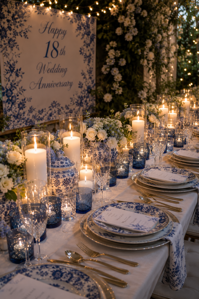 18 Wedding Anniversary Celebration Decoration Ideas (Porcelain Theme, Made Easy) 6 image 415