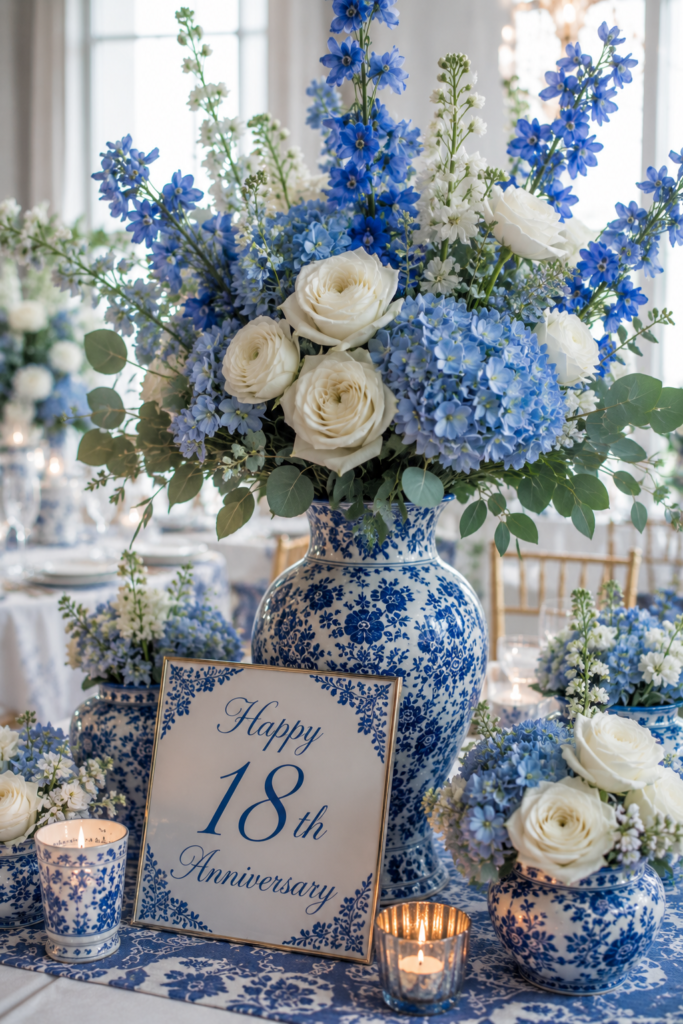 18 Wedding Anniversary Celebration Decoration Ideas (Porcelain Theme, Made Easy) 8 image 419