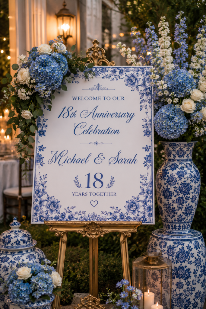 18 Wedding Anniversary Celebration Decoration Ideas (Porcelain Theme, Made Easy) 10 image 423