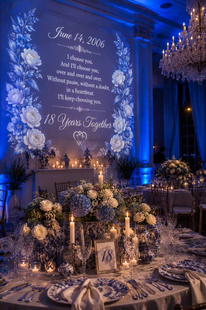 18 Wedding Anniversary Celebration Decoration Ideas (Porcelain Theme, Made Easy) 14 image 432