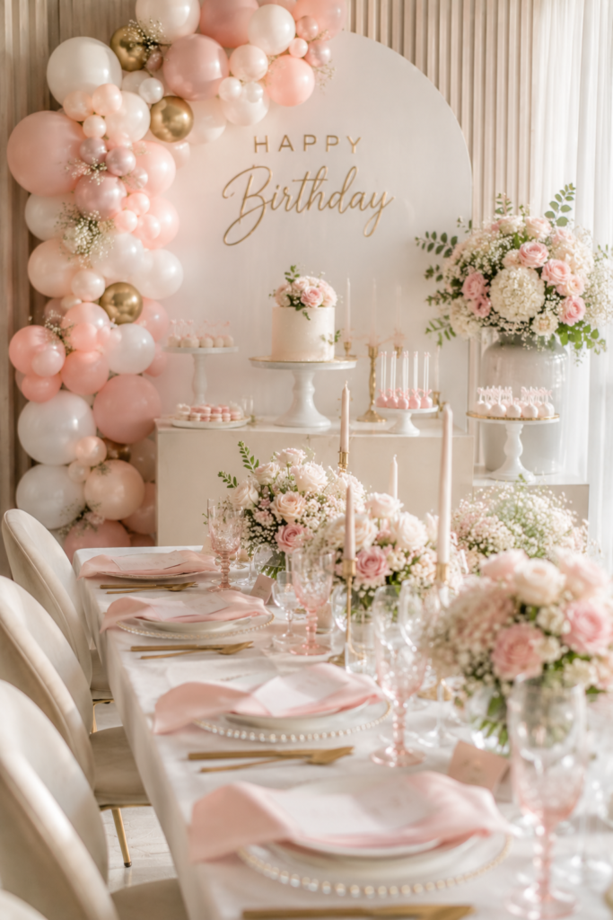 20 Pastel Pink Birthday Party Decoration Ideas That Don't Look Like a Pinterest Cliché 19 image 516