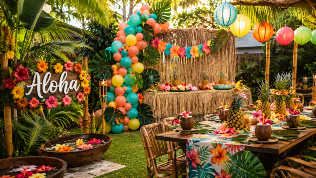 16 Aloha Party Decoration Ideas You Can Actually DIY (No Craft Skills Required) 1 DIY aloha party decoration ideas