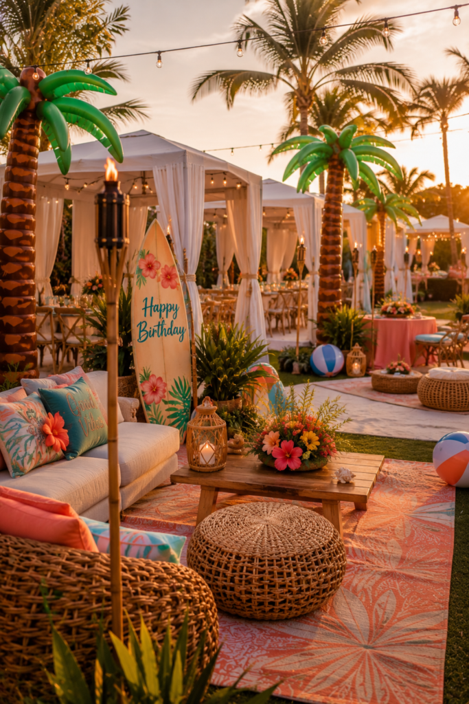 21 Beach Theme Birthday Party Ideas That Actually Work (Indoors, Outdoors, or Landlocked) 8 image 262