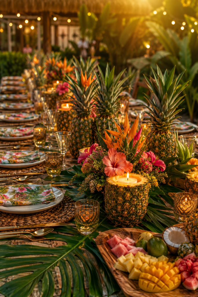 20 Aloha Party Table Decoration Ideas That Don't Look Like a Party Store Threw Up Tiki 5 image 296