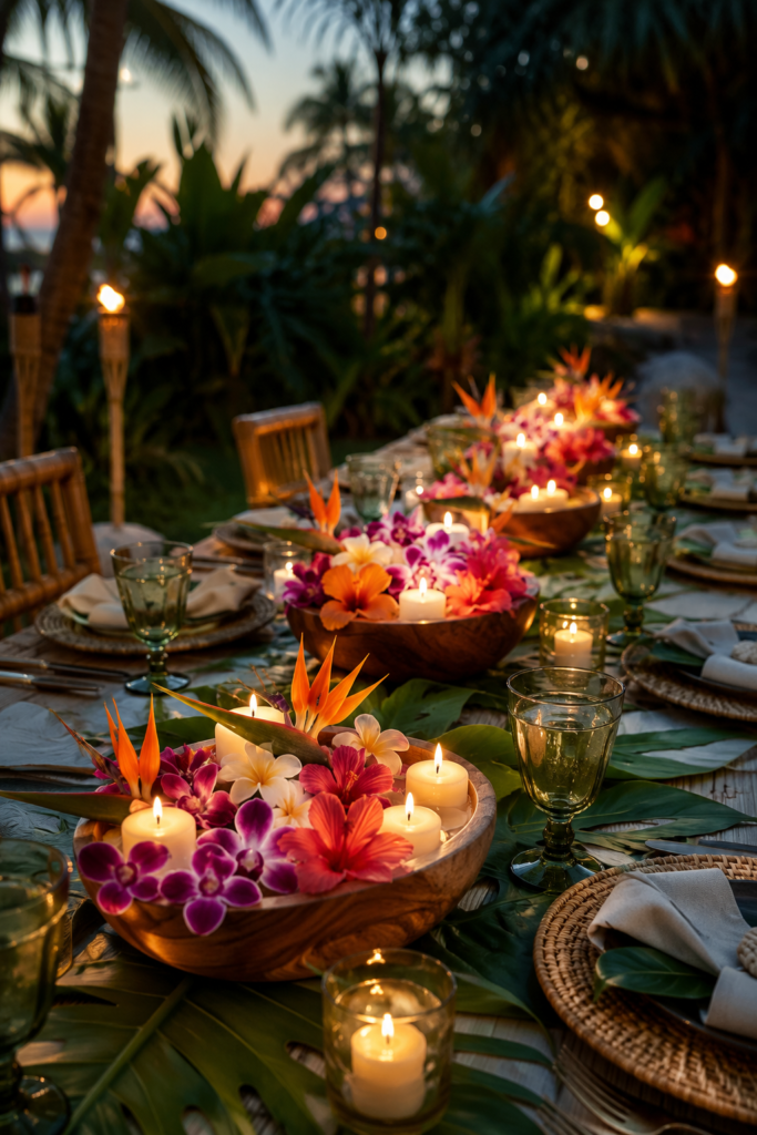 20 Aloha Party Table Decoration Ideas That Don't Look Like a Party Store Threw Up Tiki 4 image 298