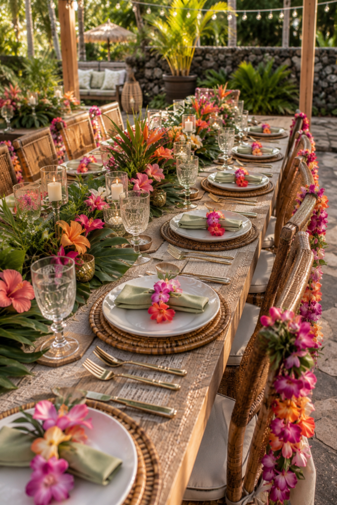 20 Aloha Party Table Decoration Ideas That Don't Look Like a Party Store Threw Up Tiki 7 image 302