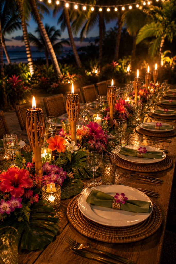 20 Aloha Party Table Decoration Ideas That Don't Look Like a Party Store Threw Up Tiki 10 image 308