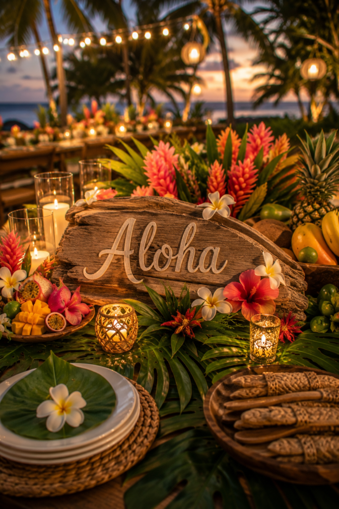 20 Aloha Party Table Decoration Ideas That Don't Look Like a Party Store Threw Up Tiki 17 image 322