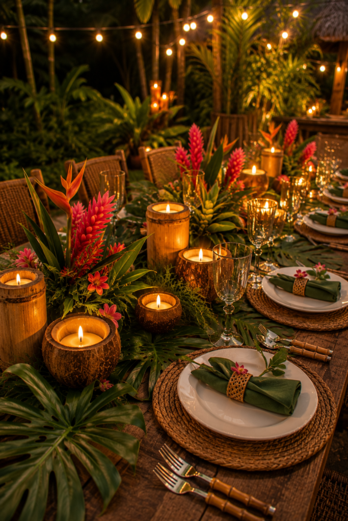 20 Aloha Party Table Decoration Ideas That Don't Look Like a Party Store Threw Up Tiki 18 image 324