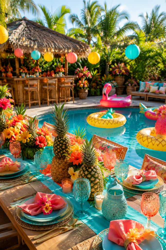 22 Aloha Themed Pool Party Ideas That Turn a Backyard Into an Island Escape 6 image 340