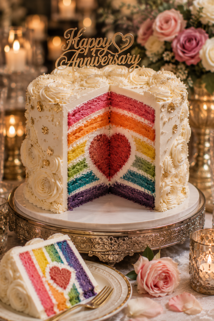 25 Anniversary Cake Decorating Ideas That Don't Look Like Everyone Else's 26 image 949
