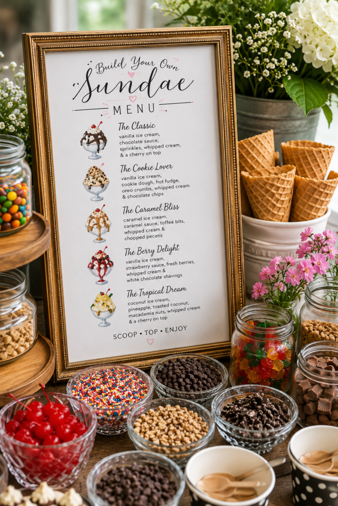 16 Ice Cream Sundae Bar Ideas That Actually Work for a Crowd 16 image 106