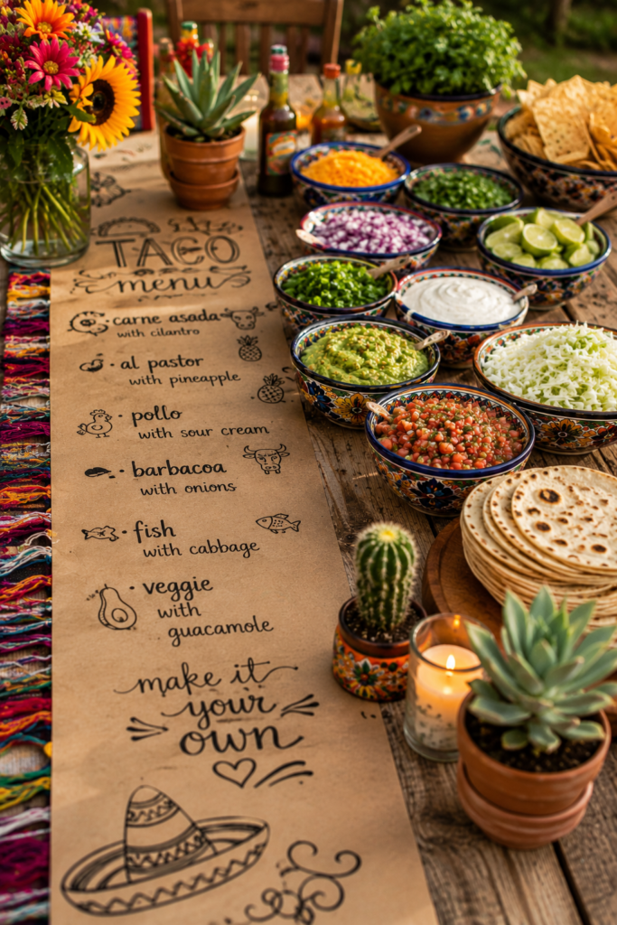 18 Taco Bar Decoration Ideas That Turn a Buffet Table Into the Party 13 image 64