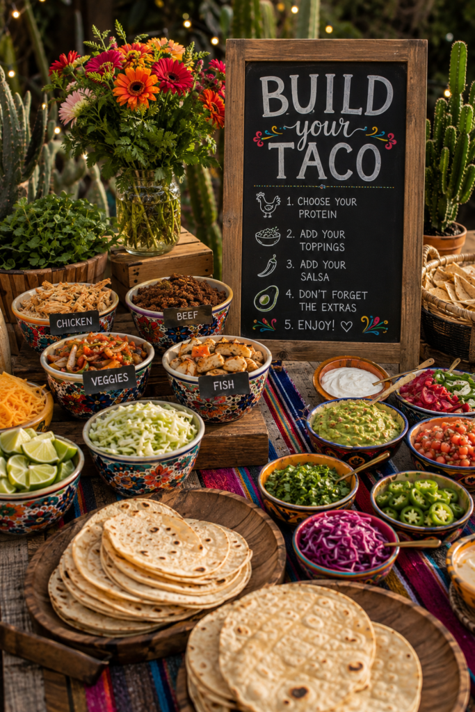 18 Taco Bar Decoration Ideas That Turn a Buffet Table Into the Party 15 image 68