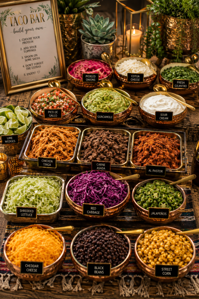 18 Taco Bar Decoration Ideas That Turn a Buffet Table Into the Party 18 image 74