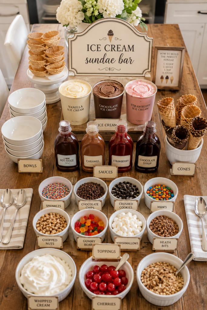 16 Ice Cream Sundae Bar Ideas That Actually Work for a Crowd 4 image 82
