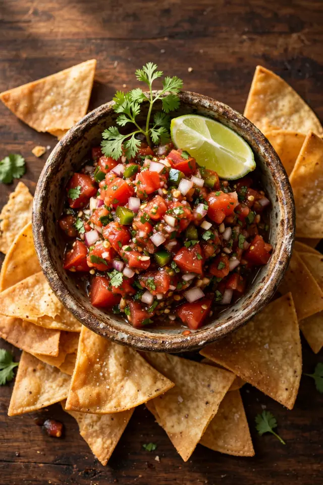 Salsa Recipes Homemade: 3 Easy Versions That Beat Anything From a Jar 5 Bowl of homemade salsa recipe served with tortilla chips ready to eat