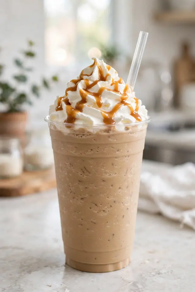Best Starbucks Pumpkin Drinks You'll Make on Repeat 5 Pumpkin spice frappuccino recipe topped with caramel drizzle