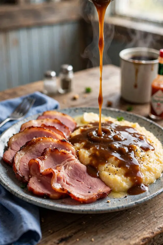10 Dolly Parton Recipes That Bring Southern Comfort Home 11 Country ham and red-eye gravy served over grits
