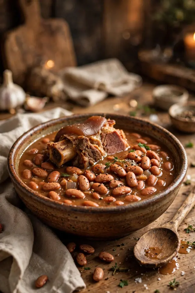 10 Dolly Parton Recipes That Bring Southern Comfort Home 7 Slow-cooked pinto beans and ham hock, Southern comfort recipe