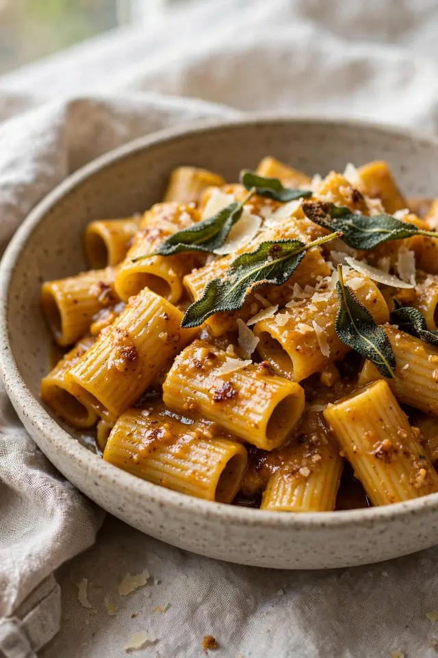 12 Fall Dinner Recipes You'll Make on Repeat All Season Long 10 Pumpkin sage pasta tossed in brown butter sauce