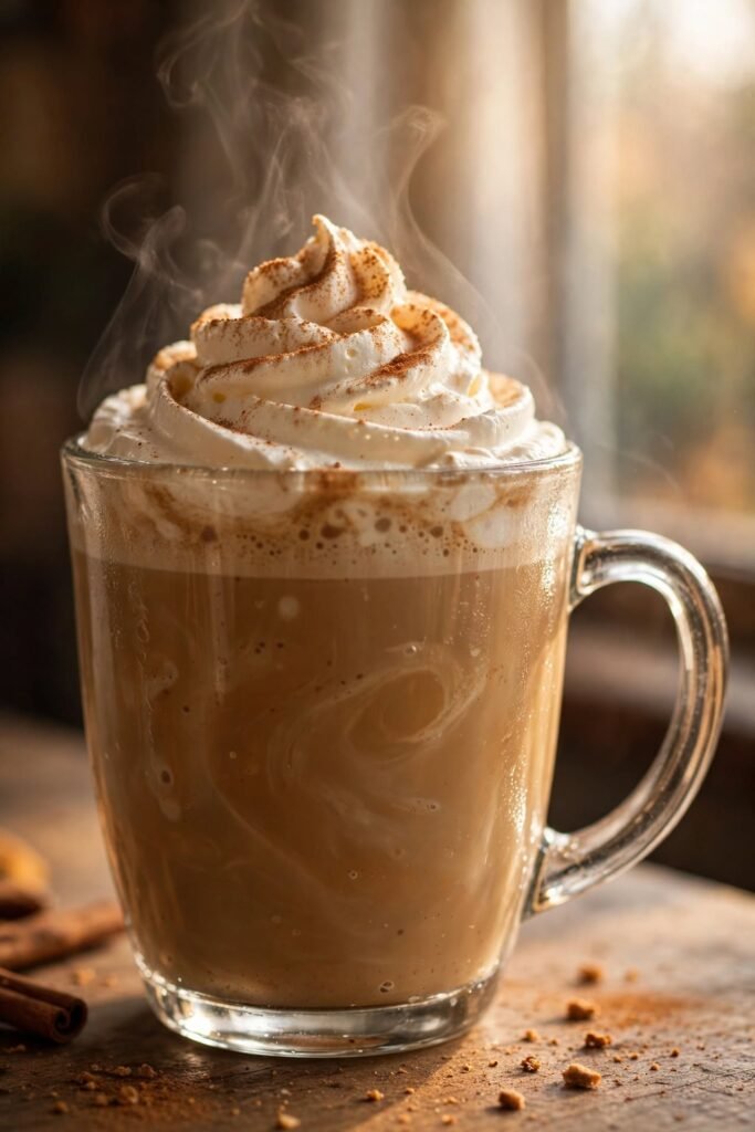 Best Starbucks Pumpkin Drinks You'll Make on Repeat 2 Homemade pumpkin spice latte recipe topped with whipped cream and cinnamon
