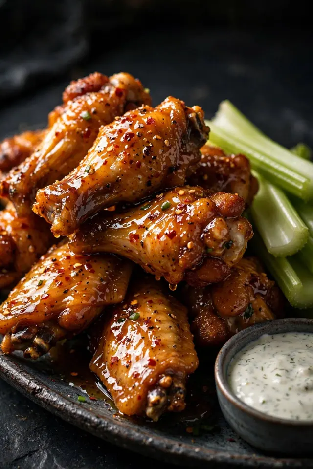 7 Football Appetizers That'll Have Your Whole Crew Fighting Over the Last Bite 6 Spicy honey chicken wings platter for game day