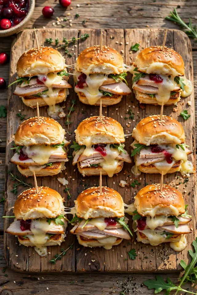 7 Football Appetizers That'll Have Your Whole Crew Fighting Over the Last Bite 7 Mini turkey sliders appetizer for football watch party
